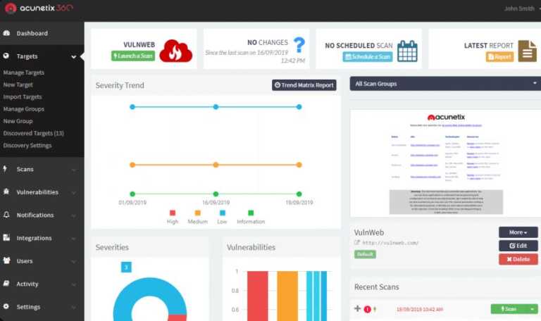 Acunetix most intelligent web application security testing