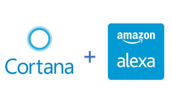 Amazon alexa with Microsoft Cortana