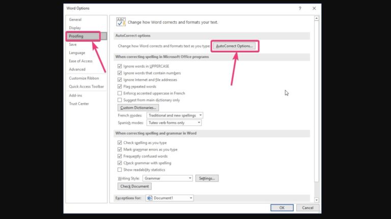 AutoCorrect entries to Microsoft Word or Excel min