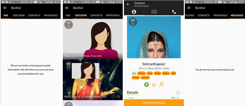 Banihal App Interface 