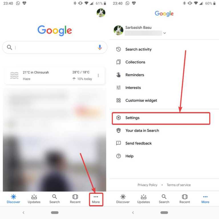 Change voice of Google Digital Assistant 30 40