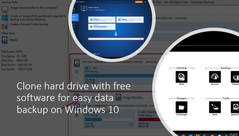 Clone hard drive with free software for easy data backup