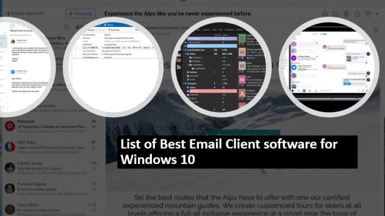 List of Best Email Client software for Windows 10 min