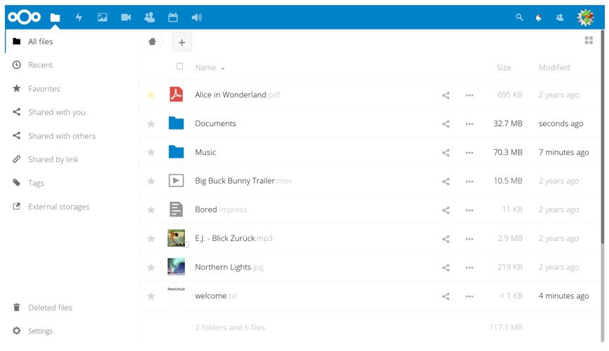 Nextcloud -Free Private cloud storage software