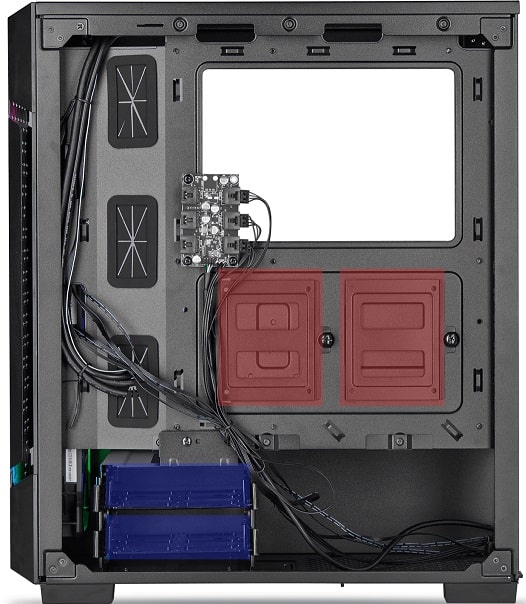 HDD and SSD tray position of Corsair 220T