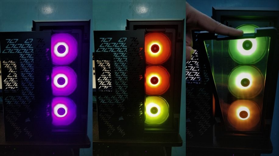 RGB front fan lightning