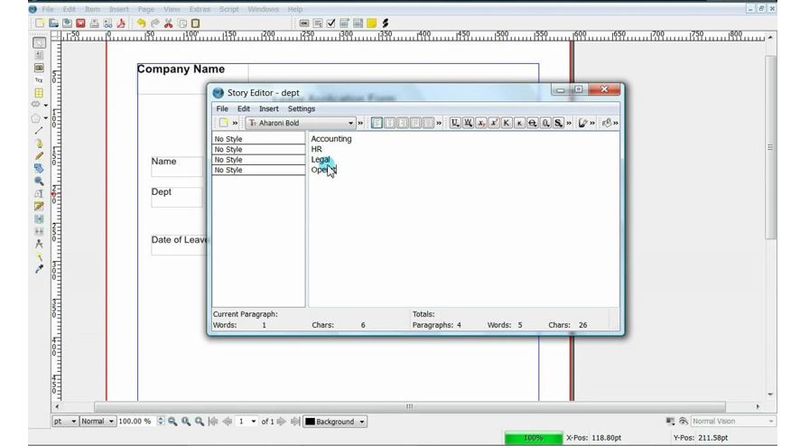 Scribus open source PDF editor