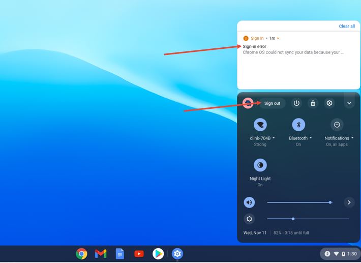 Signout Chromebook session min