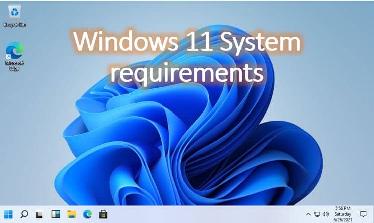 Windows 11 system requirements min