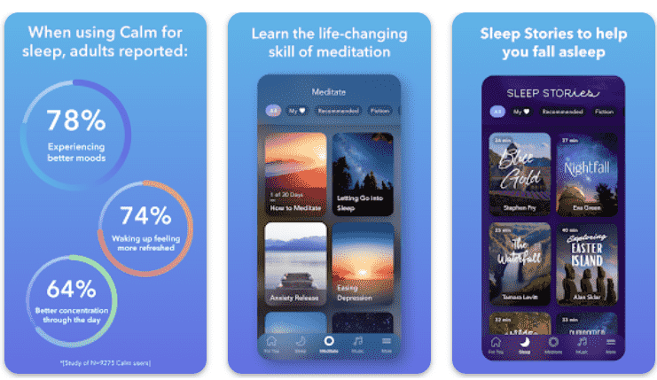 Calm is another mental health app