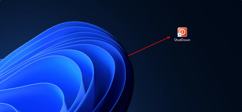 Create Desktop shortcut to turn off Windows 11