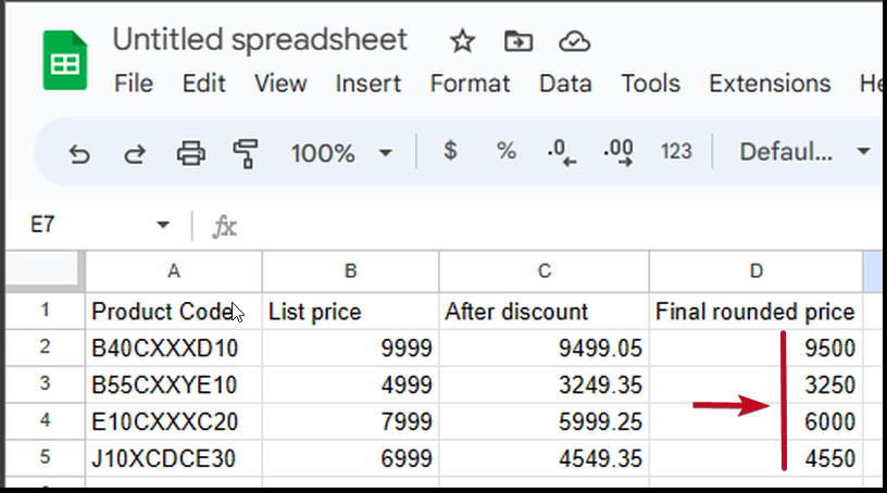 Round off Percentages 