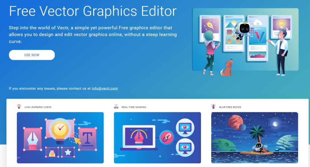 free vector graphic editor Vectr