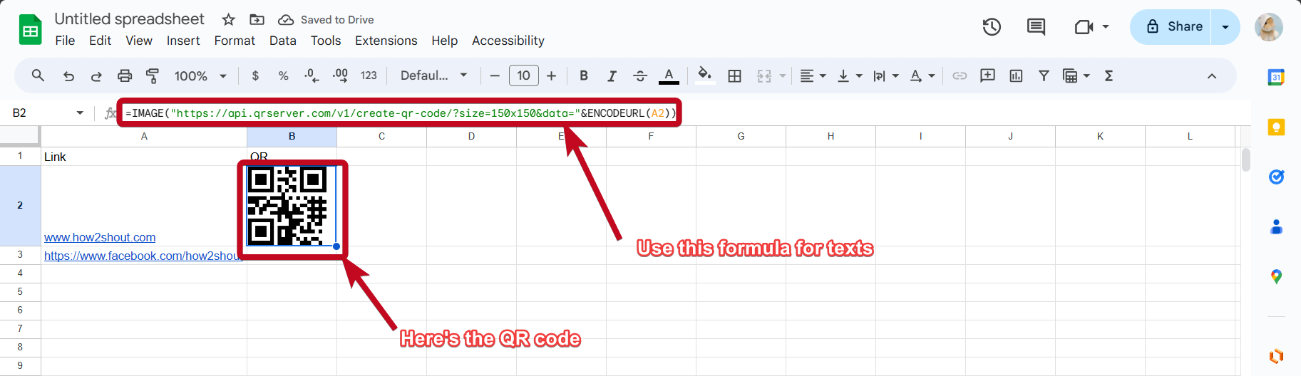 Google Sheets for QR 30