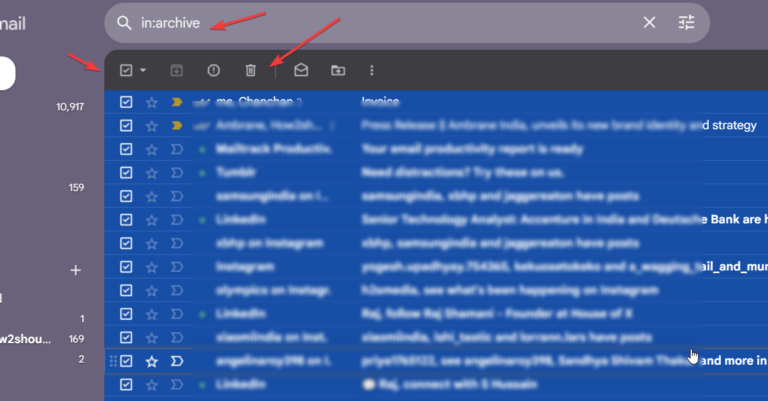 How to Delete Gmail Archived Emails