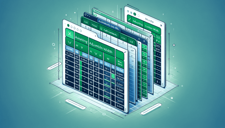 How to dynamically adjust column width in Microsoft Excel based on cell contents