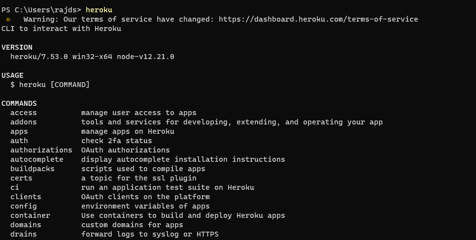 Install Heroku CLI on Windows 11 or 10