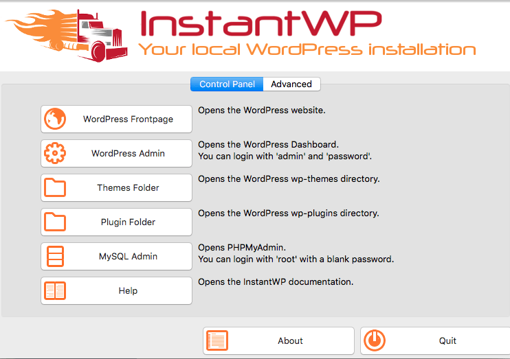 Instant WordPress