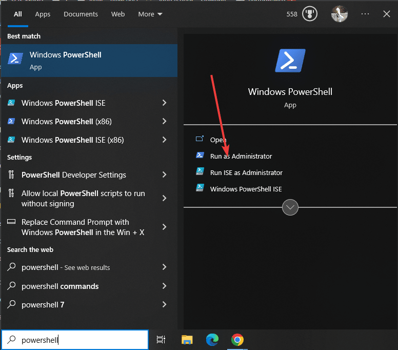 Running Powershell as Admin for Windows 11