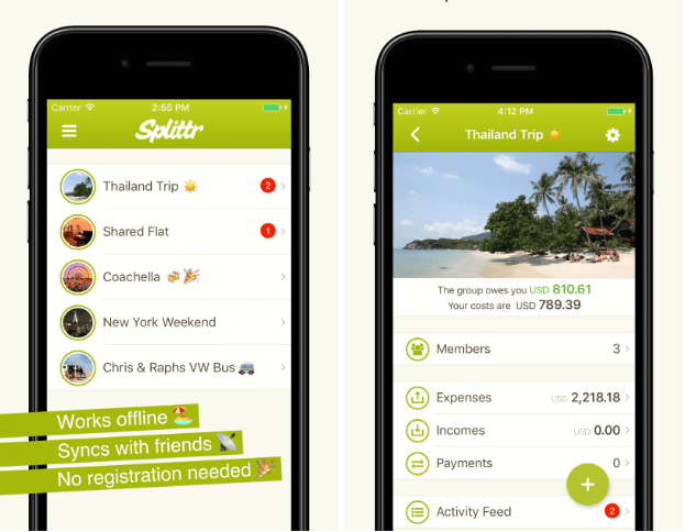Splittr Expense Splitting Android Application and iOS