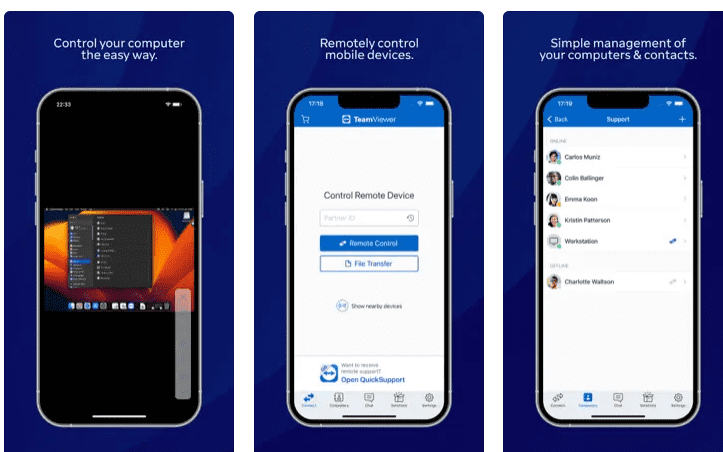 TeamViewer for Android and iOS