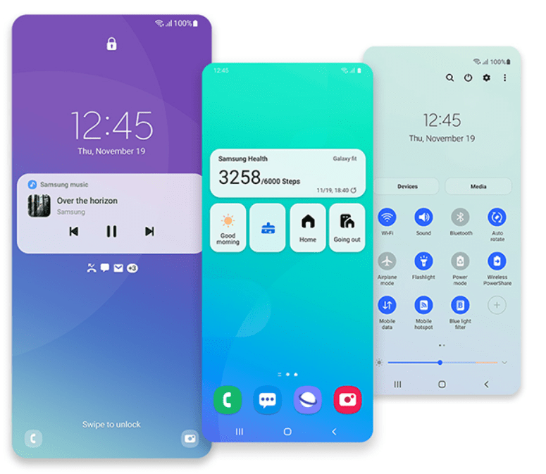 UI smartphone User interface